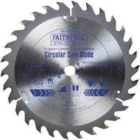 Faithfull Tct Trim Saw Blade 136Mm X 30T X 10Mm, Silver