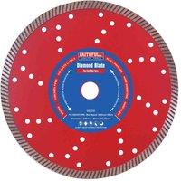 Faithfull Turbo Cut Diamond Blade 230Mm X 22Mm, Multi