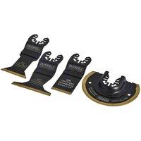 Faithfull Multi Tool Blade Set Titanium 4Pc, Multi