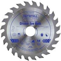 Faithfull Tct Circ Saw Blade 180 X 30 X 24T, Silver