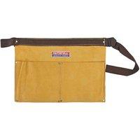 Faithfull Suede Nail Pouch Double Pocket, Brown