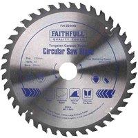 Faithfull Tct Circ Saw Blade 230 X 30 X 40T, Silver