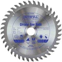 Faithfull Tct Circ Saw Blade 150 X 20 X 40T, Silver
