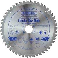 Faithfull Tct Circ Saw Blade 216 X 30 X 48T Z/Deg, Silver