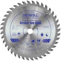 Faithfull Tct Circ Saw Blade 180 X 16 X 40T, Silver