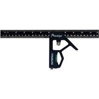 Faithfull Black Aluminium 300Mm/12In Combi Square, Black