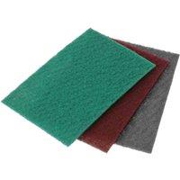 Faithfull Hand Pads(10) 230X150Mm G/Purp Green, Green