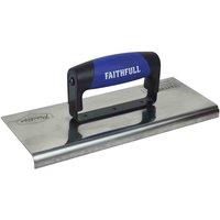 Faithfull Stainless Curved Edging Trowel 10 X 4In, Multi