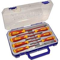 Faithfull Soft Grip Vde S/Driver Case Set 8Pc Ph, Multi