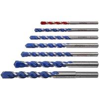 Faithfull Multi Construction Drill Set 7Pc 4-12Mm, Multi