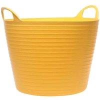 Faithfull H/D Polyethylene Flex Tub 60L Yellow, Yellow