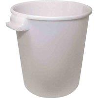 Faithfull 10 Gallon/50L Mixing Bucket - White, White
