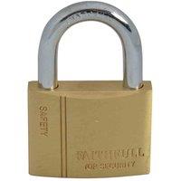Faithfull Padlock Brass 50Mm 3 Keys, Gold