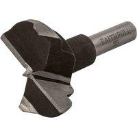 Faithfull Hcs Hinge Bore Bit 35Mmx60Mm 8Mm Shank, Silver