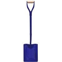Faithfull All Steel Shovel Square 2Myd Treaded, Blue