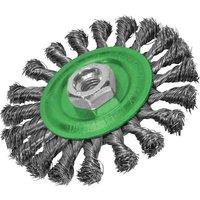 Faithfull Flat Wire Brush Knot 115Xm14X2 0,35Mm S, Multi