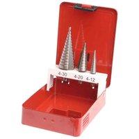 Faithfull Hss Step Drill Set 3Pc, Multi