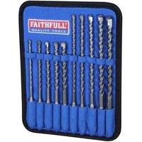 Faithfull Sds Drill Bit Set For Fixings 10Pc, Multi