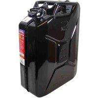 Faithfull Black Jerry Can - Metal 20L, Black