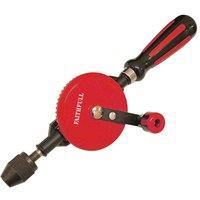 Faithfull Hand Drill Double Pinion 8Mm Capacity, Red