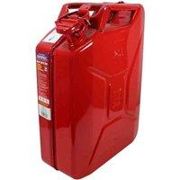 Faithfull Red Jerry Can - Metal 20L, Red