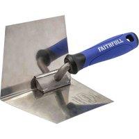 Faithfull Stainless Corner Trowel Int 5 X 4In, Multi