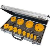 Faithfull Holesaw Kit 16Pc - Universal, Multi