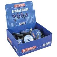 Faithfull Grinding Wheel Assortment 36Pc, Multi