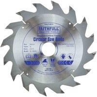 Faithfull Tct Circ Saw Blade 140 X 20 X 16T, Silver