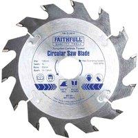 Faithfull Tct Circ Saw Blade 128 X 20 X 14T, Silver