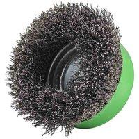 Faithfull Wire Cup Brush 75Mm Xlock Ss, Green