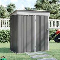 Gardensanctuary 5.3 X 3.1 Ft Grey Metal Storage Shed With Anti-rust Coating