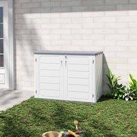 Gardensanctuary 2.5 X 3.3 Ft White Premium Polypropylene Storage Shed