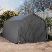 Gardensanctuary 8X12Ft Galvanized Tube Storage Shed