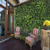 Garden Sanctuary Artificial Plant Hedge Greenery Wall Panel With Assorted Foliage, Green
