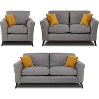 Modern Home Loscoe 3 2 1 Seater Set Charcoal, Grey