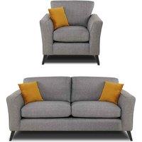 Modern Home Loscoe 3 1 Seater Set Charcoal, Grey
