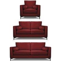 Modern Home Ezra 3 2 armchair Set Oxblood, Red