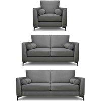 Modern Home Ezra 3 2 armchair Set Steel, Grey