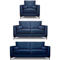 Modern Home Ezra 3 2 armchair Set Navy, Blue