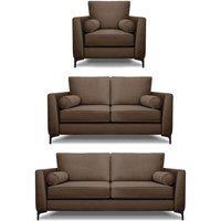 Modern Home Ezra 3 2 armchair Set Mole, Brown
