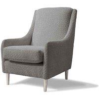 Modern Home Millie Accent Chair - Steel Boucle Silver Leg