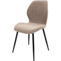 World Furniture Set Of 2 Conway Fabric Dining Chair - Stone, Cream