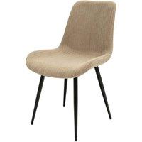 World Furniture Set Of 2 Dillon Fabric Dining Chair - Stone, Cream