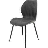 World Furniture Set Of 2 Sheldon Dining Chair - Charcoal PU