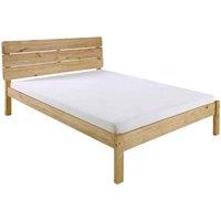 Seconique Ronan 4'6inch Double Bed - Waxed Pine, Brown