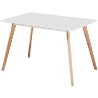 Seconique Bendal Dining Table - White Beech, White