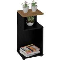 Seconique Naples Plant Stand Side Table - Black Pine Effect