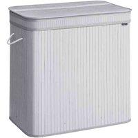 Songmics Laundry Hamper With Lid And Handles 150 L dove Grey, Grey