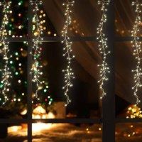 The Christmas Workshop 240 Led Waterfall Curtain Chaser Lights - Warm White, White